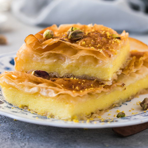 Galaktoboureko - Kulinarische Spezialität