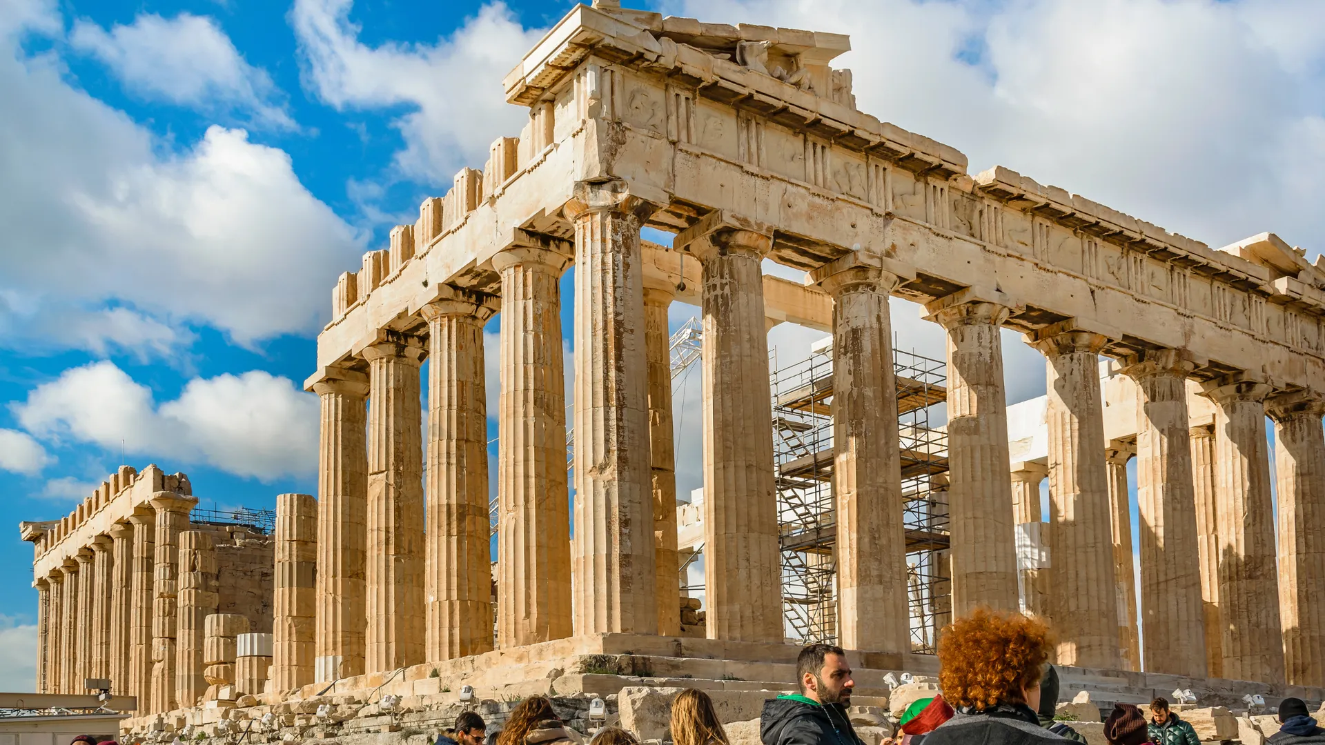 Der Parthenon auf der Akropolis in Athen