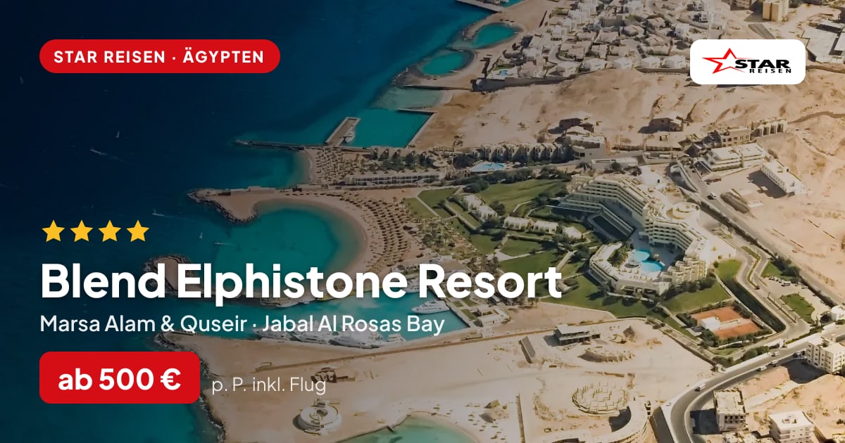 Blend Elphistone Resort – Marsa Alam & Quseir ab 500 € p. P.