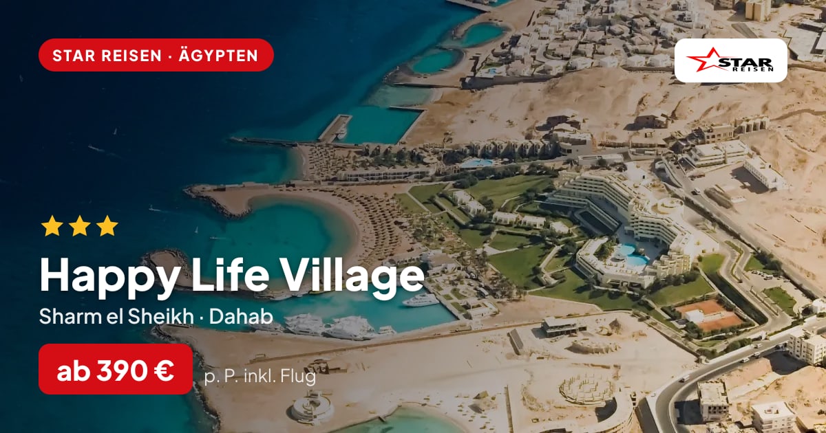 Happy Life Village – Sharm el Sheikh ab 390 € p. P.