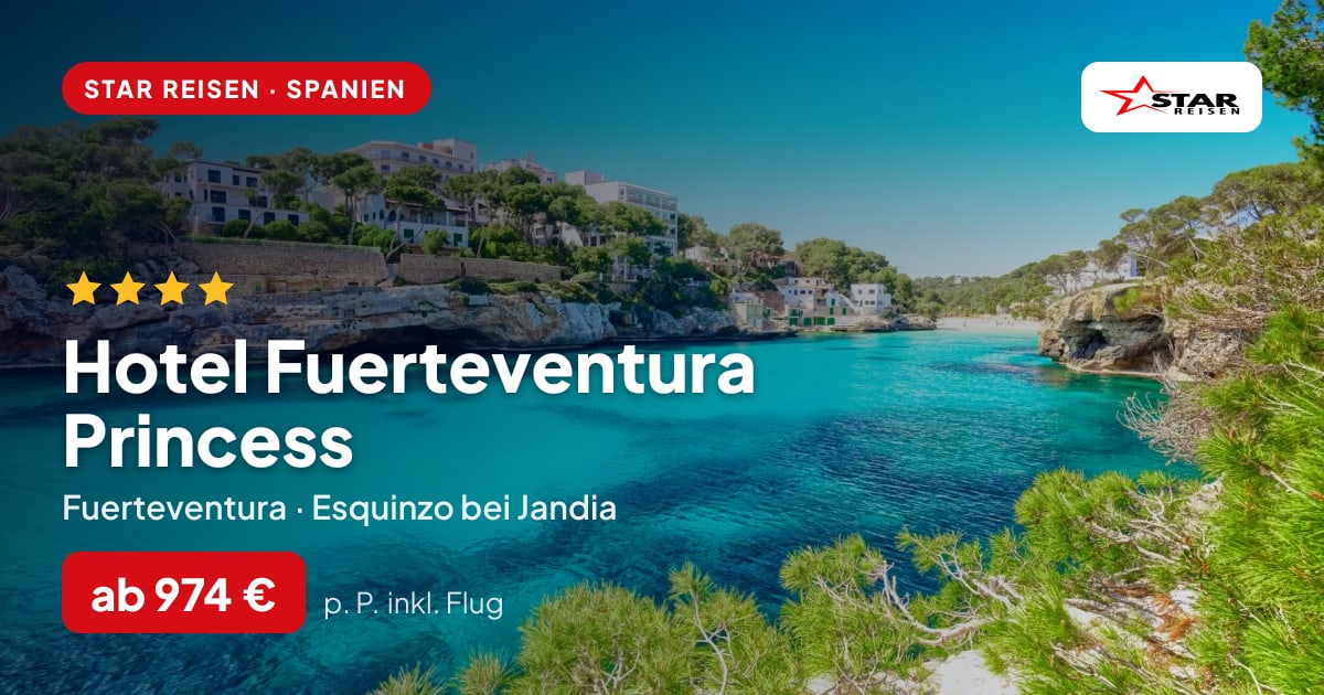Hotel Fuerteventura Princess – Fuerteventura ab 974 € p. P.