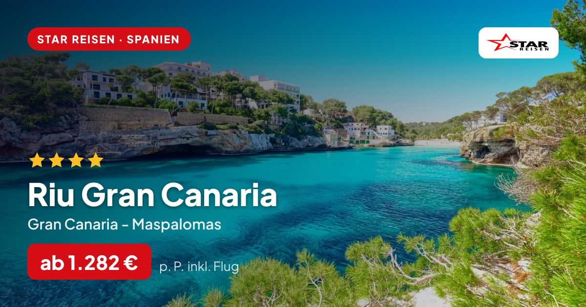 Riu Gran Canaria – Gran Canaria - Maspalomas ab 1.282 € p. P.