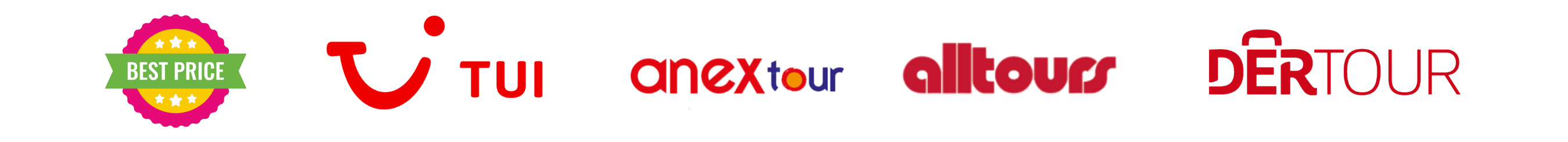 Reiseveranstalter & Partner von Star Reisen: TUI, anex tour, alltours und DER Touristik – Pauschalreisen mit Bestpreis-Garantie