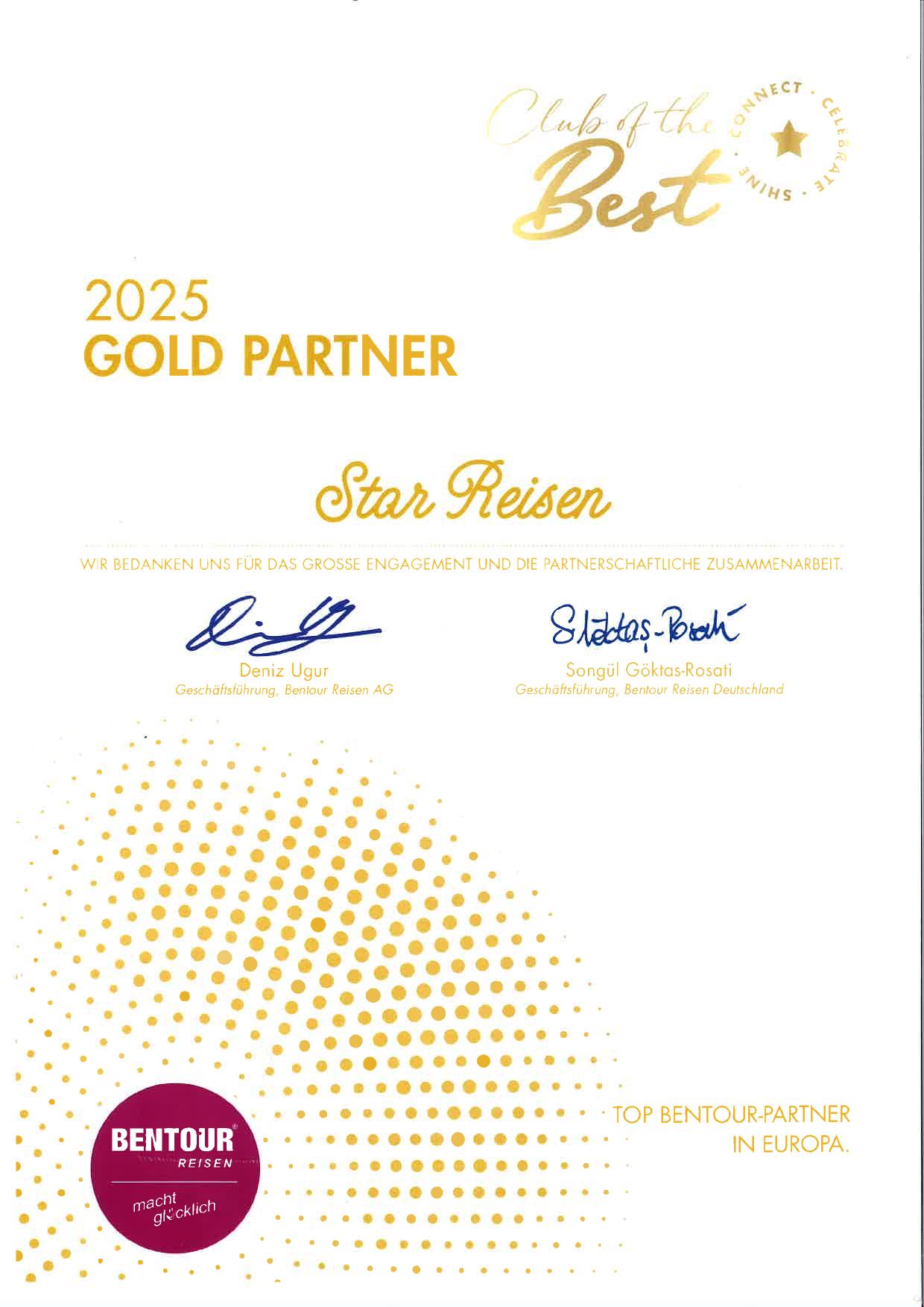 Bentour Gold Partner